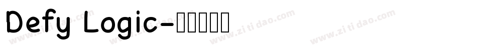 Defy Logic字体转换
